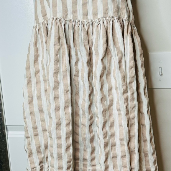 Lucky Brand Striped Tan and White Women's dress - Picture 7 of 10
